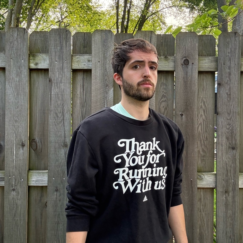 Adidas Black Crewneck Men's Sweater